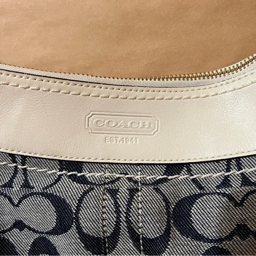 Coach | Signature Sufflette Denim Monogram Bleeker Shoulder Bag Purse G065-10402